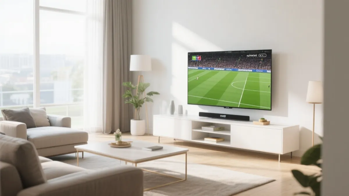 客厅大屏观看示意图