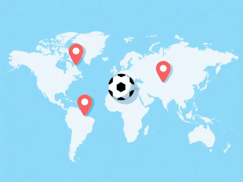 全球地区转播权与观看路径示意图